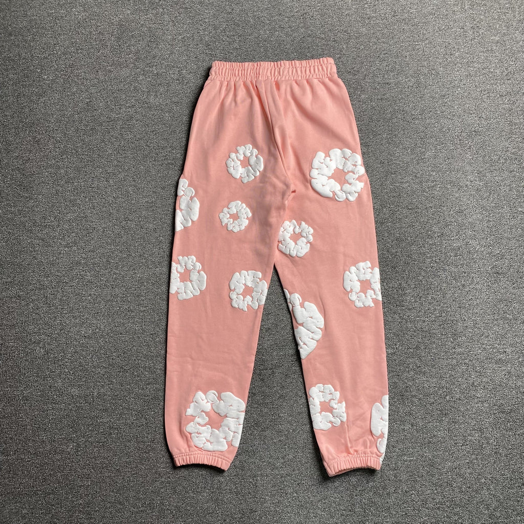 Denim Tears Unisex Joggingbukser Blomsterprint Pink Bomuldsblanding — Image 2