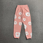 Denim Tears Unisex Joggingbukser Blomsterprint Pink Bomuldsblanding — Image 2