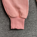 Unisex Hoodie med Blomsterprint i Rosa Bomuld – S-XL — Image 5