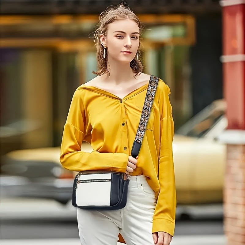 Dame Crossbody Taske PU Læder Justerbar Rem Brun — Image 9