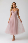 Women’s Tulle Dress with Sweetheart Neck