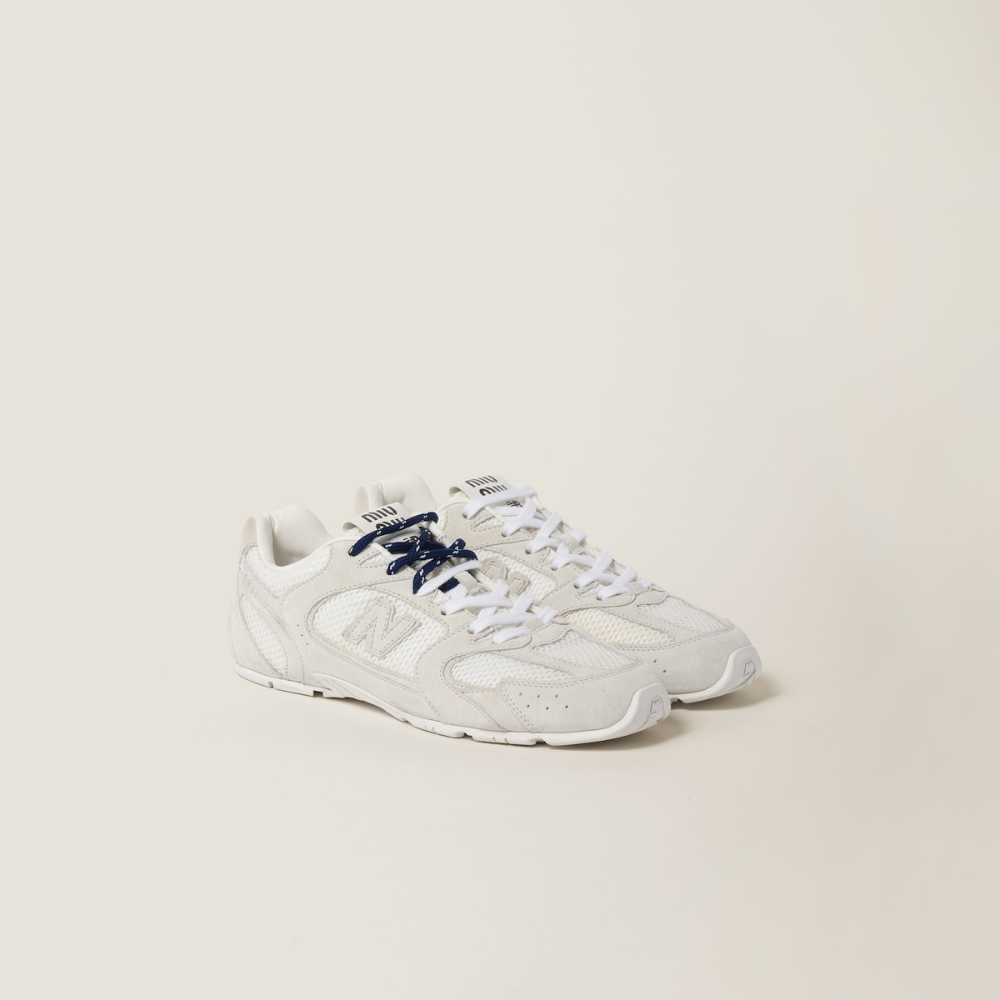 New Balance (WMNS) x Miu Miu 530 SL Sneakers in White Suede and Mesh