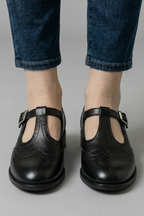 Women's Mary Jane Pumps with Block Heel for Office Wear