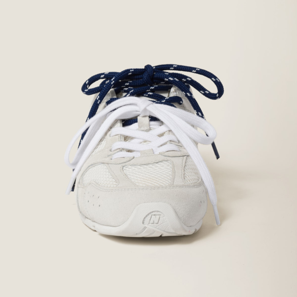 New Balance (WMNS) x Miu Miu 530 SL Sneakers in White Suede and Mesh