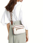 Dame Crossbody Taske PU Læder Justerbar Rem Brun — Image 8
