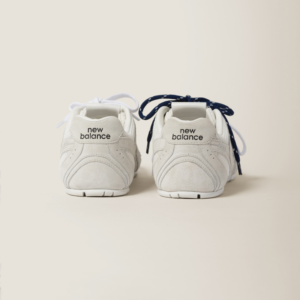 New Balance (WMNS) x Miu Miu 530 SL Sneakers in White Suede and Mesh