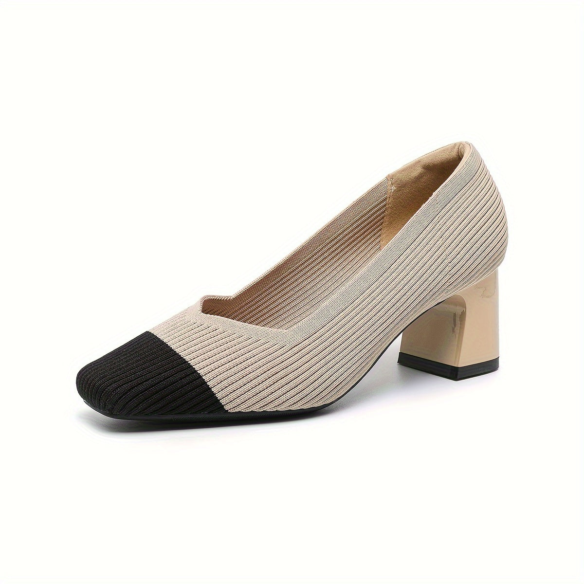 Women's Orthopaedic Pumps with Low Block Heel for Office Wear