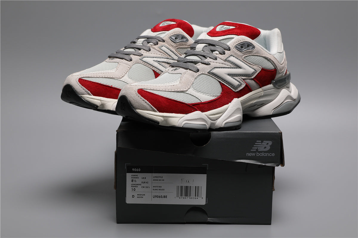 New Balance 9060 White Red JBE