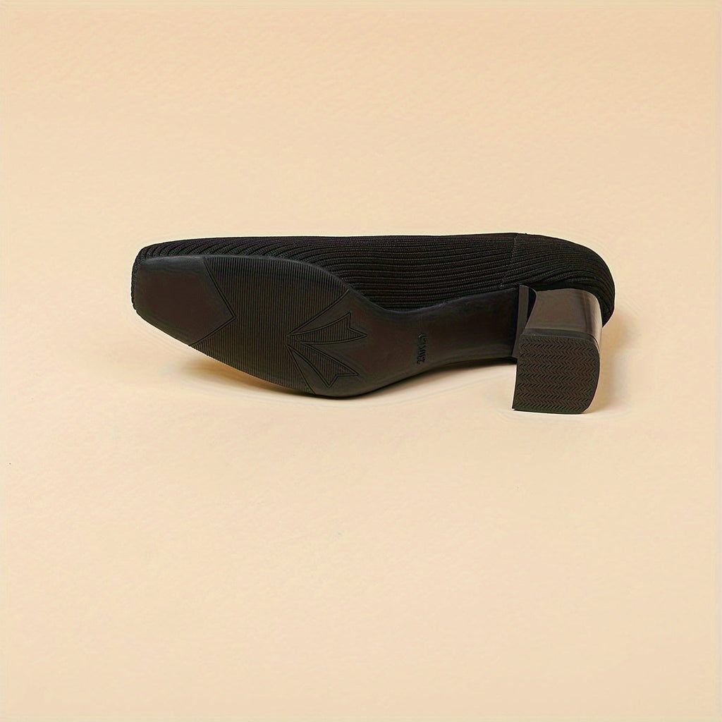 Women's Orthopaedic Pumps with Low Block Heel for Office Wear