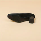Women's Orthopaedic Pumps with Low Block Heel for Office Wear