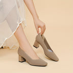 Women's Orthopaedic Pumps with Block Heel Design for Office Wear