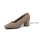 Women's Orthopaedic Pumps with Low Block Heel for Office Wear