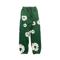 Denim Tears Herre Joggingbukser Grøn Bomuld Blomstermønster Medium — Main Image