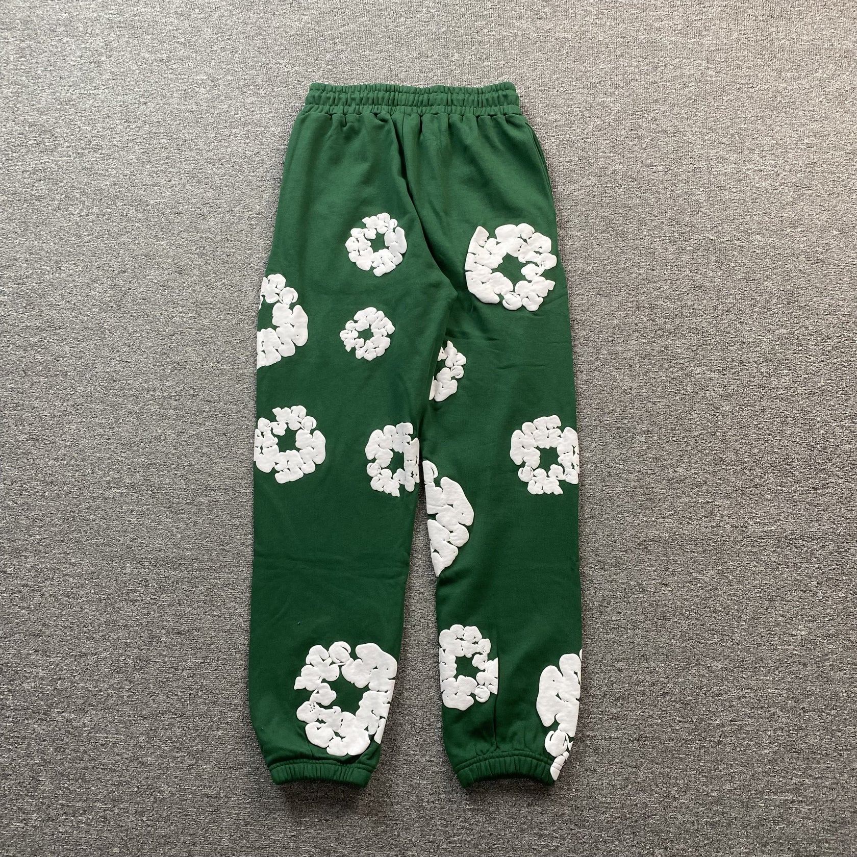 Denim Tears Herre Joggingbukser Grøn Bomuld Blomstermønster Medium — Image 3