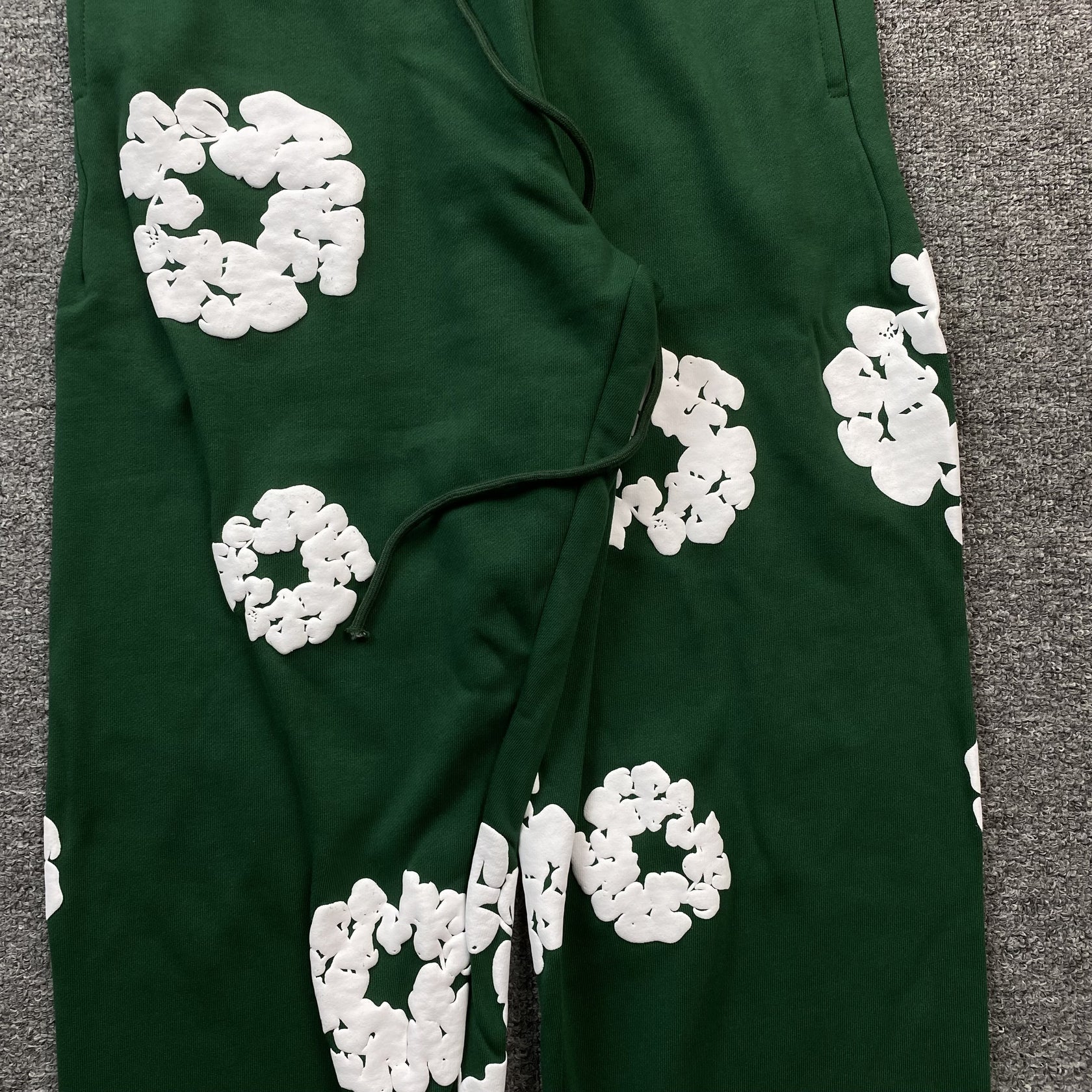 Denim Tears Herre Joggingbukser Grøn Bomuld Blomstermønster Medium — Image 7