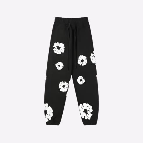 Unisex Joggingbukser Blomstermønster Bomuldsblanding Komfort — Main Image