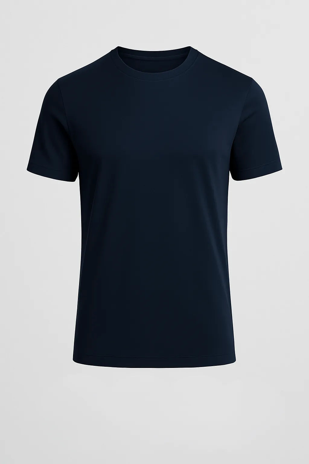 Klassisk Herre T-shirt i Navy - Bomuld - Størrelse M — Image 3
