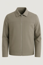Stilfuld Herrejakke i Beige Polyester med Lynlås Str. M — Image 4