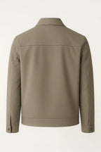 Stilfuld Herrejakke i Beige Polyester med Lynlås Str. M — Image 5