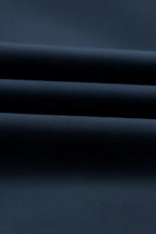 Stilfuld herrejakke i mørkeblå med lynlås og ribkanter — Image 5