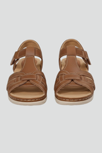 Women’s Open-Toe Sandals with Straps and Adjustable Closure