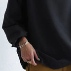 Elegant Oversize Bluse til Kvinder Sort Polyester Løs Pasform — Image 6