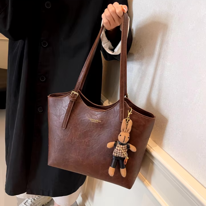 Fashion & Bags Dame Håndtaske PU-læder Rød Elegant Skuldertaske — Image 11