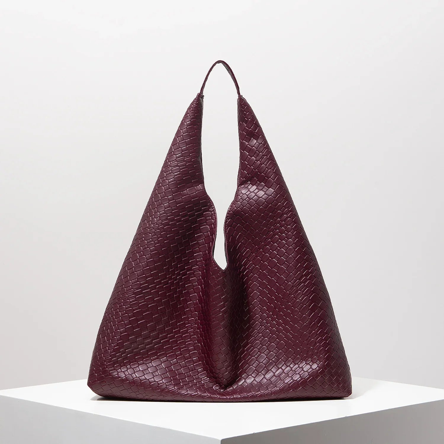 Elegant Flettet Skuldertaske i Læder til Kvinder - Brun, Sort, Blå, Leopard, Bordeaux, Beige — Image 7