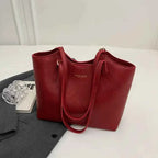 Fashion & Bags Dame Håndtaske PU-læder Rød Elegant Skuldertaske — Image 6