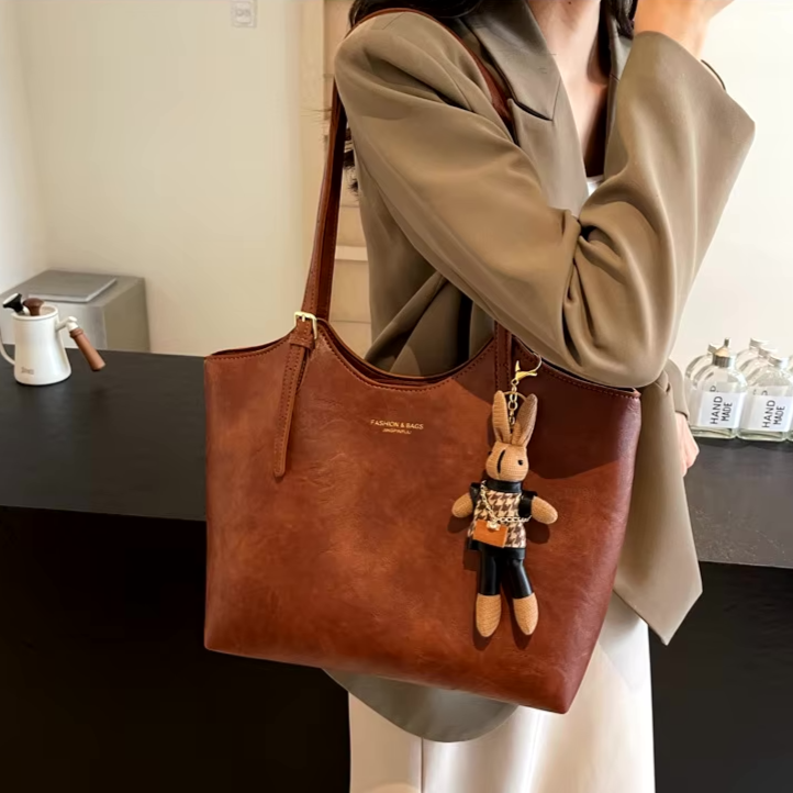 Fashion & Bags Dame Håndtaske PU-læder Rød Elegant Skuldertaske — Image 9