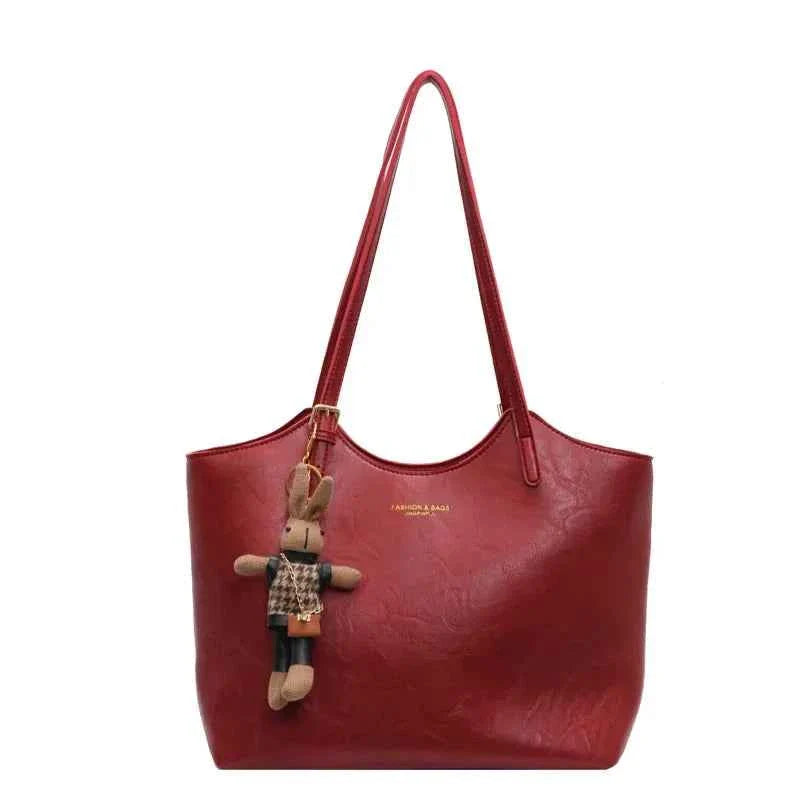 Fashion & Bags Dame Håndtaske PU-læder Rød Elegant Skuldertaske — Main Image