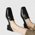 Women's Orthopaedic Low-Heeled Loafers with Slip-On Design for All-Day Comfort