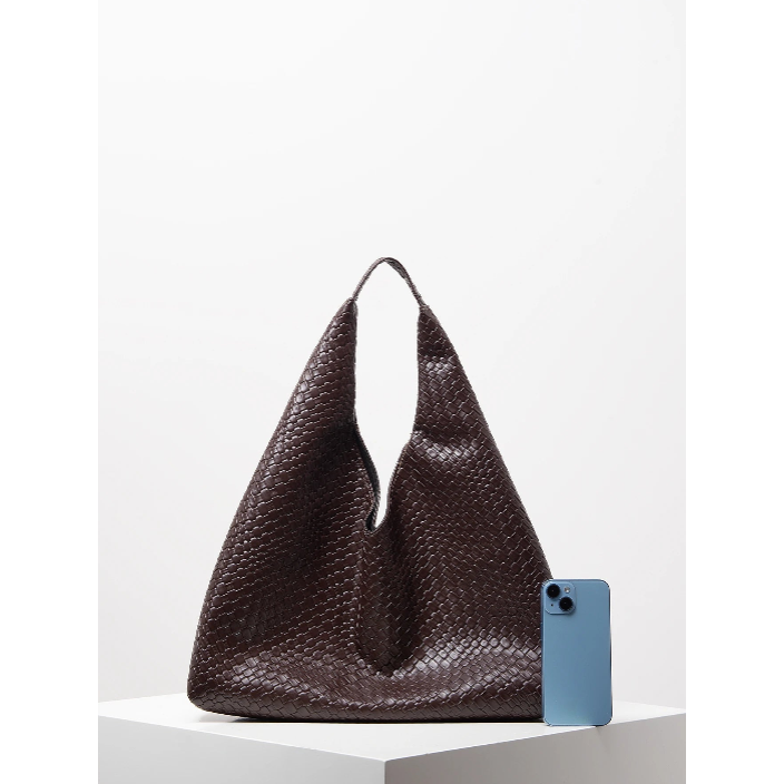 Elegant Flettet Skuldertaske i Læder til Kvinder - Brun, Sort, Blå, Leopard, Bordeaux, Beige — Image 10