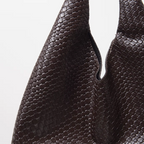 Elegant Flettet Skuldertaske i Læder til Kvinder - Brun, Sort, Blå, Leopard, Bordeaux, Beige — Image 2