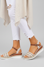 Women’s Wedge Sandals with Adjustable Straps and Open Toe