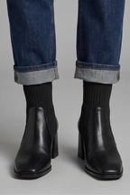 Women's Ankle Boots with Block Heel Design for Fall