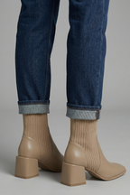 Women's Ankle Boots with Block Heel Design for Fall