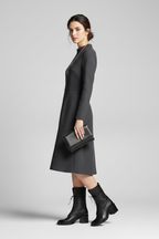 Women’s Ankle Boots with Lace Fastening and Block Heel