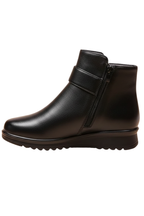 Women’s Ankle Boots with Side Zipper and Faux Fur Lining