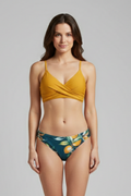 Women’s Bikini Set with Cross Front Top and Tie Bottom