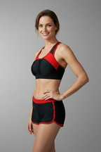 Women’s Bikini Set with Halter Top and Shorts