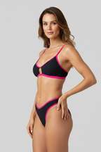 Women’s Bikini Set with Triangle Top and High Waist Bottom