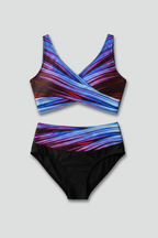 Women’s Bikini Set with Wrap Top and High Waist