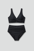 Women’s Bikini Set with Wrap Top and High Waist