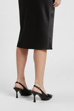 Women’s Block Heel Sandals with Crisscross Straps and Ankle Band