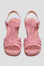Women's Block Heel Sandals with Cushioned Insole and Strap Design