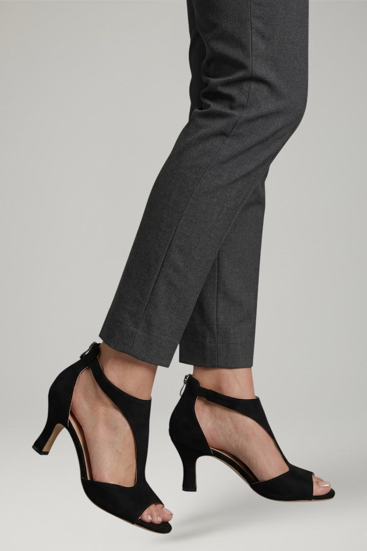 Women's Block Heel Sandals with Cutout Upper