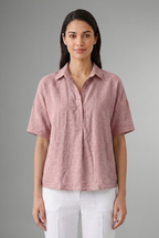 Women’s Blouse with Collar and Button Placket