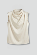 Women’s Blouse with Sleeveless Design and Lightweight Fabric