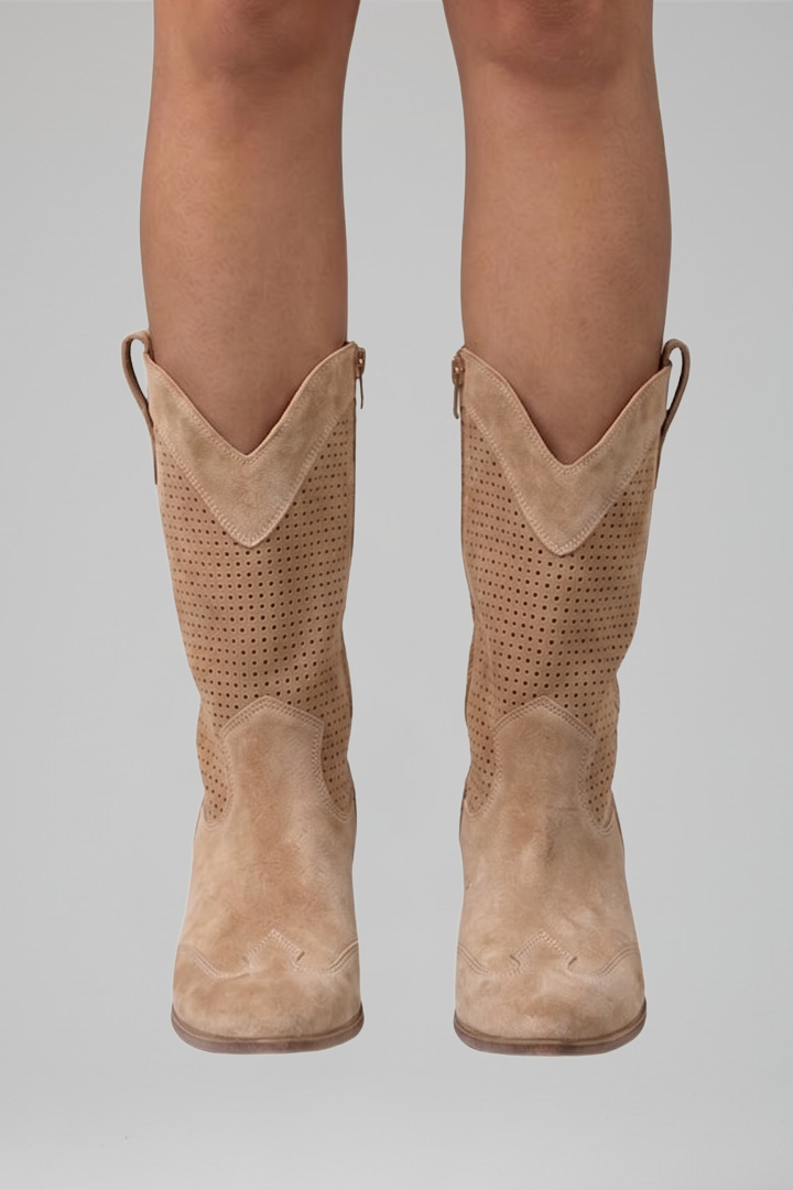 Women's Boots with Low Block Heel for Fall